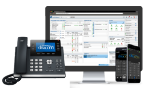 PBX System with phone, computer, and mobile device