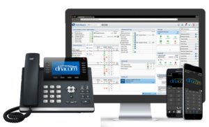 PBX System with phone, computer, and mobile device